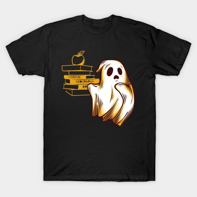 Read more books Cute horror Ghosts Read more boooooks Halloween T-Shirt by L'Arthole